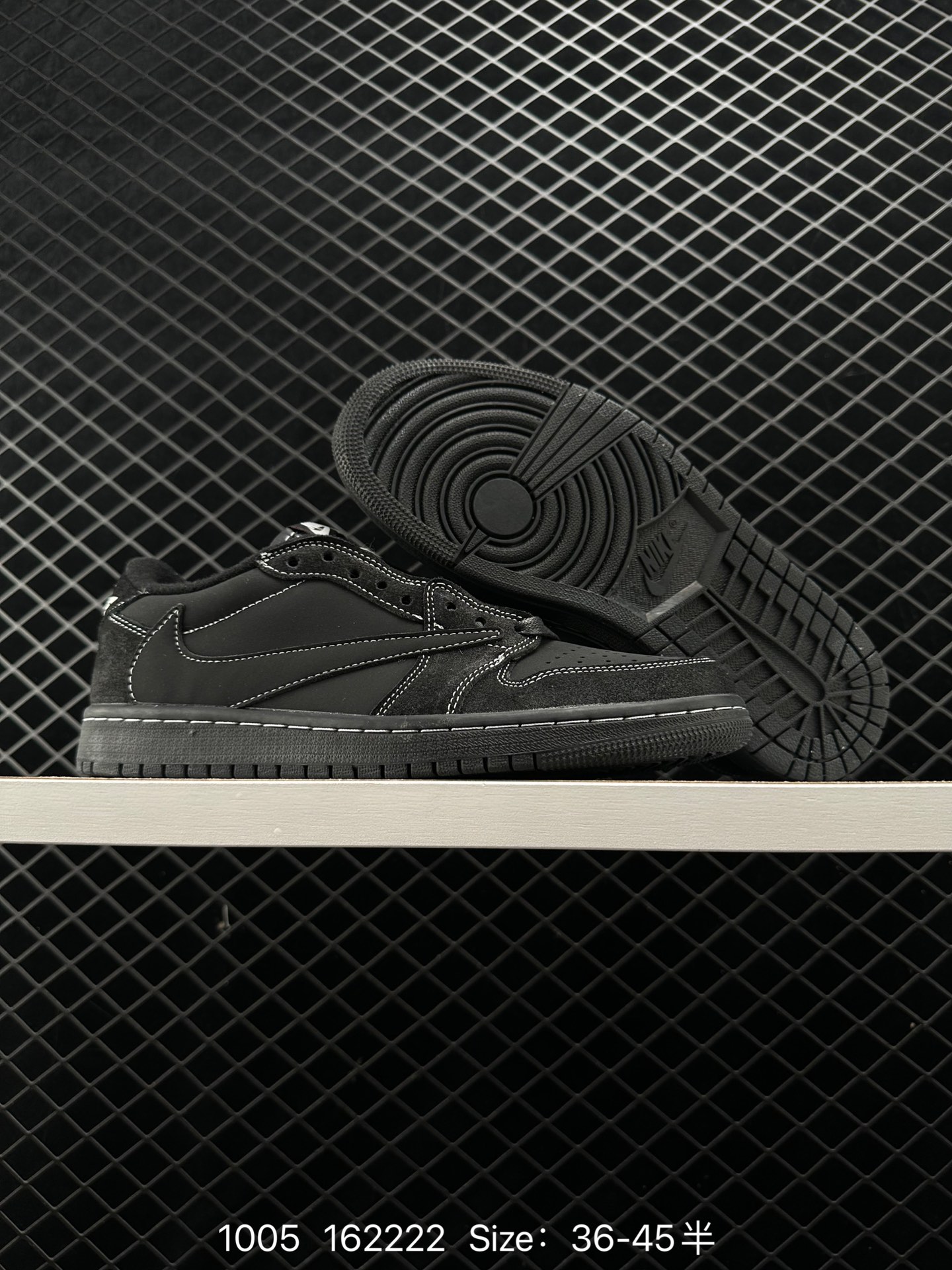 fragment design x Travis Scott x Nike Air Jordan 1 Low OG SP”Black/Green Toe“